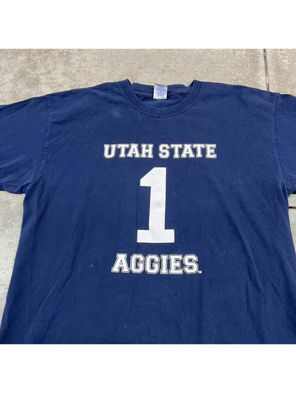 vintage utah state university aggies navy collegiate shirt size xl